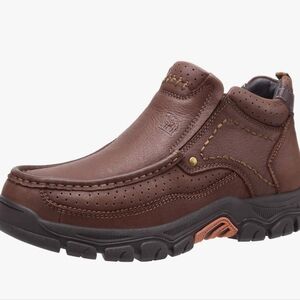 Camel Crown Men's Slip-ons Loafer Mid Top Leather